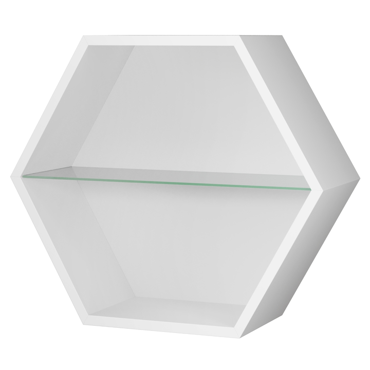 Sconto Nástěnná police EDGE bílá