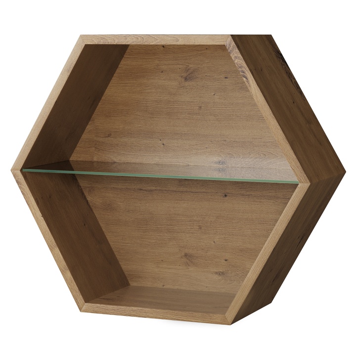 Sconto Nástěnná police EDGE dub artisan