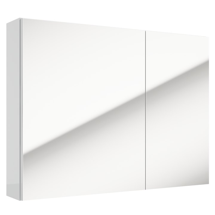 Sconto Zrcadlová skříňka EDIA II bílá vysoký lesk