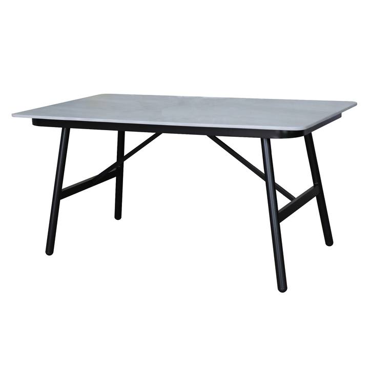 Sconto Zahradní stůl EDINBURGH černá/šedá