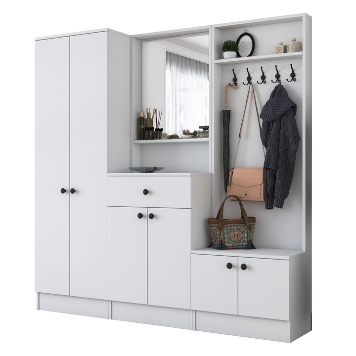 Předsíňová sestava ELA 8 bílá 1