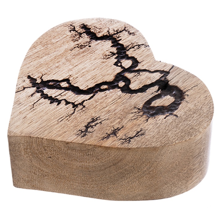 Dekorace srdce ELECTRIC mango, šířka 11 cm 1