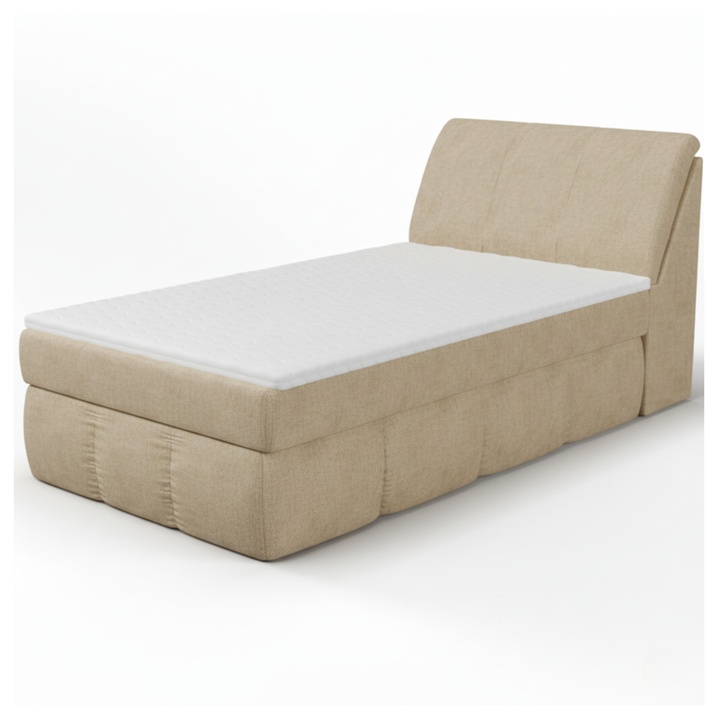 Sconto Postel s matrací a topperem ELEIN béžová, 120x200 cm