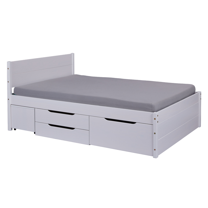 Sconto Postel s roštem ELIDE bílá, 160x200 cm