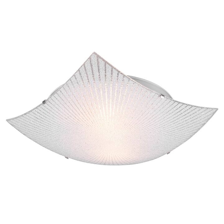 Stropní svítidlo ELISA bílá/chrom, šířka 40 cm 1