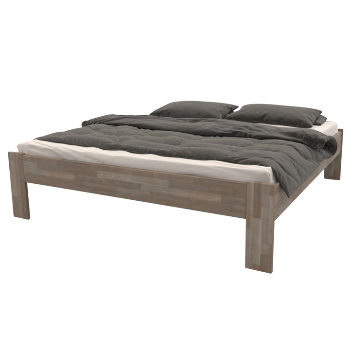 Postel ELODIE II buk olej šedá, 180x200 cm 1