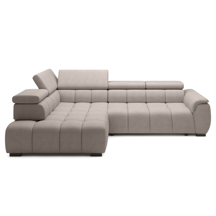 Sconto Sedací souprava  ELVAN L levá, šedohnědá