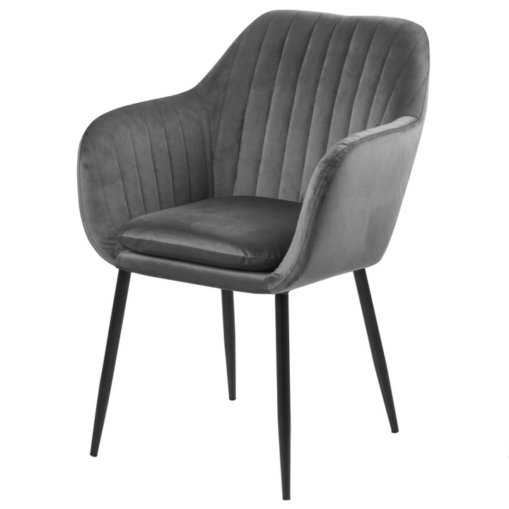 Sconto Jídelní židle EMILIA tmavě šedá