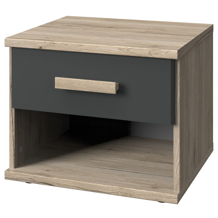 Sconto Noční stolek  EMPOLI  dub sanremo/grafit