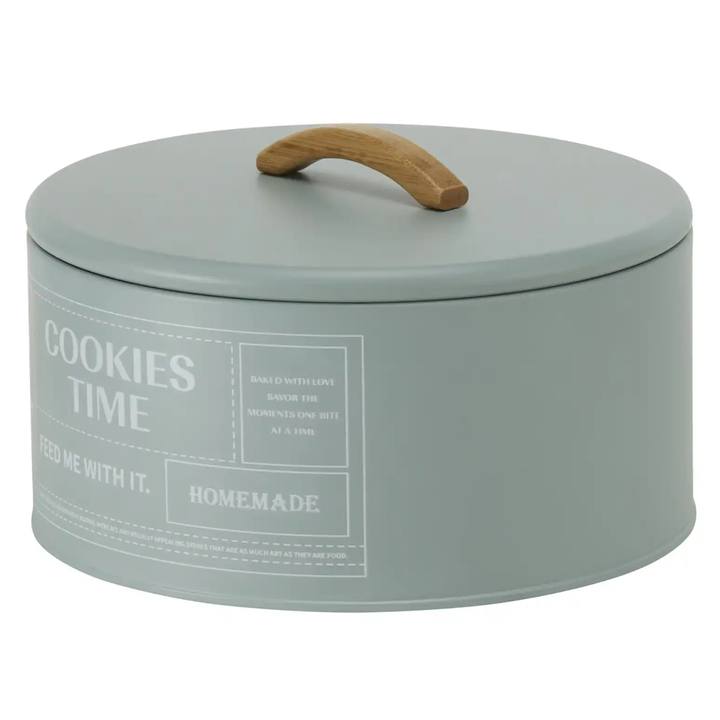 Sconto Dóza na sušenky ENJOY šedozelená