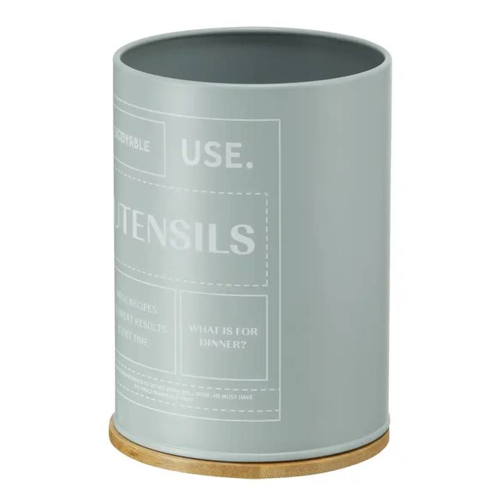 Sconto Stojan na kuchyňské náčiní ENJOY šedozelená