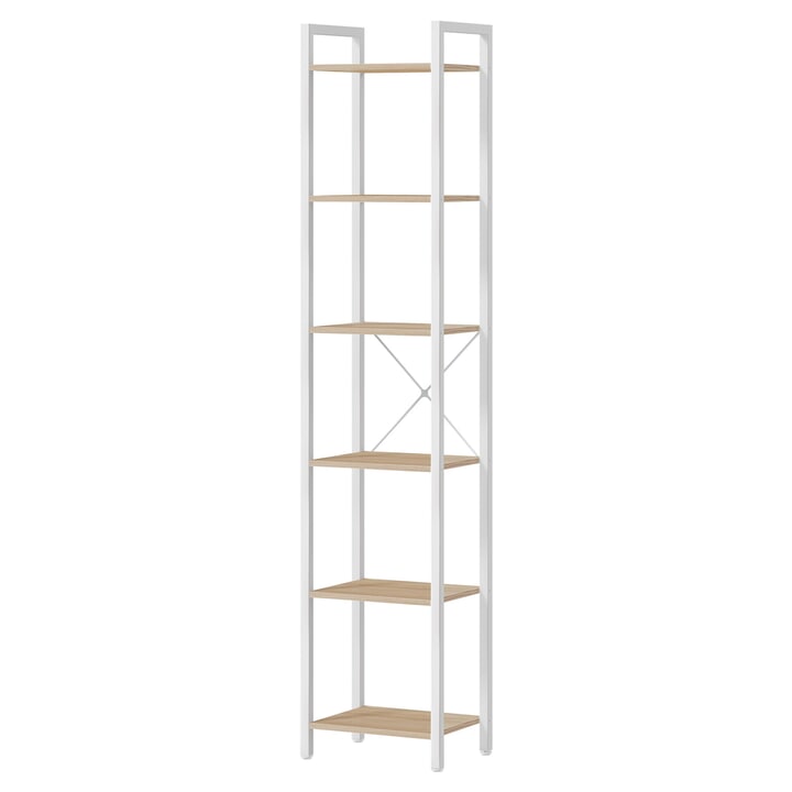 Regál ENSURE přírodní/bílá 1