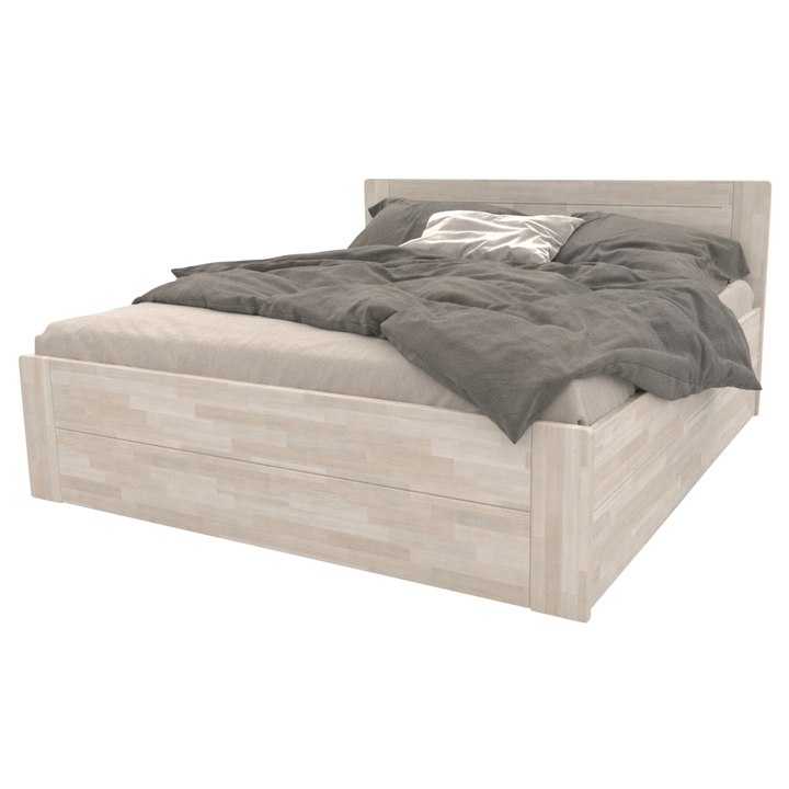 Sconto Postel ERIKA BOX buk bílý, 180x200 cm