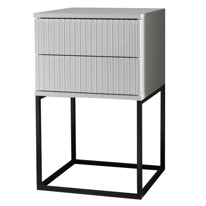 Sconto Noční stolek ERYNO 2 bílá