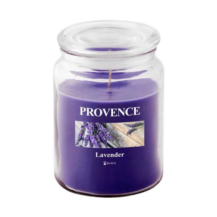 Sconto Vonná svíčka s víčkem ESME levandule, 510 g