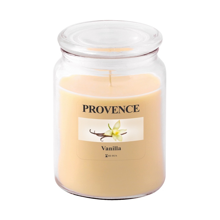 Sconto Vonná svíčka s víčkem ESME vanilka, 510 g
