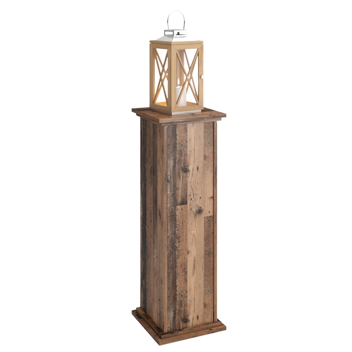 Sconto Odkládací stolek ESSEX 2 staré dřevo