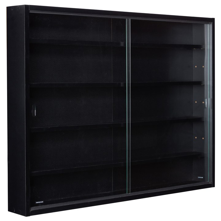 Sconto Nástěnná vitrína EVŽEN černá