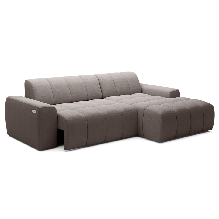 Sconto Sedací souprava FABO S F pravá, hnědá