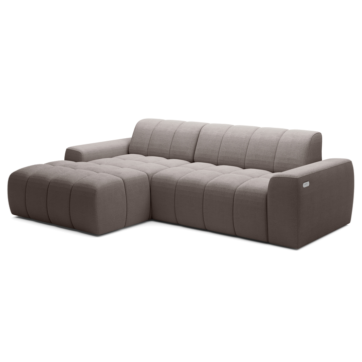 Sconto Sedací souprava FABO S F levá, hnědá