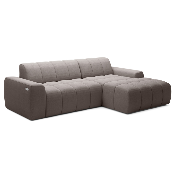 Sconto Sedací souprava FABO S F pravá, hnědá