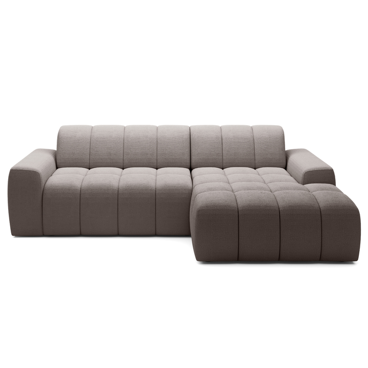 Sconto Sedací souprava FABO S pravá, hnědá