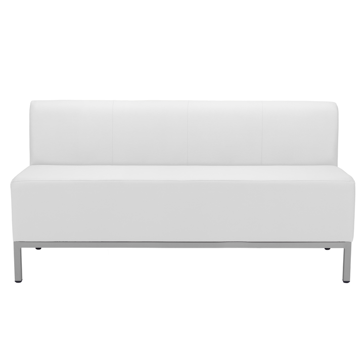 Sconto Čalouněná lavice FADDEN 3 bílá