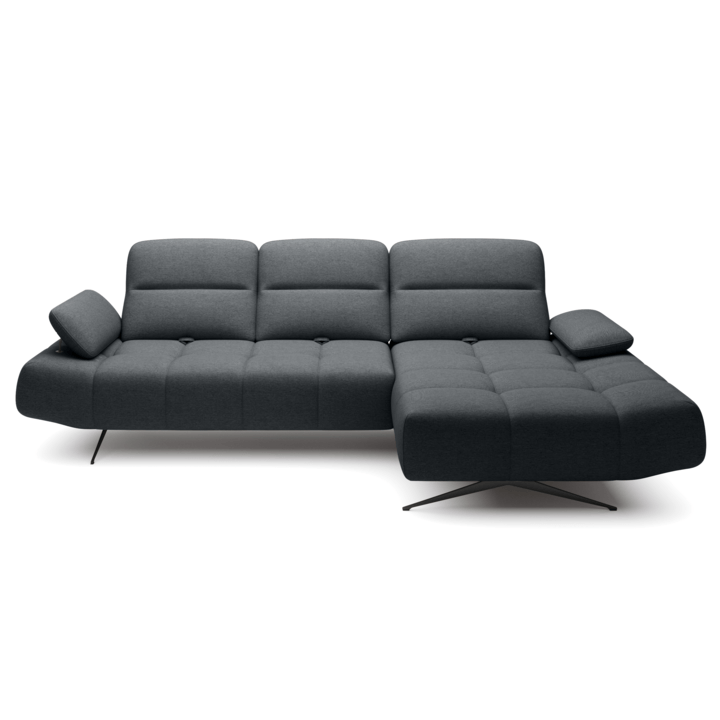 Sconto Sedací souprava FALLON S pravá, antracitová