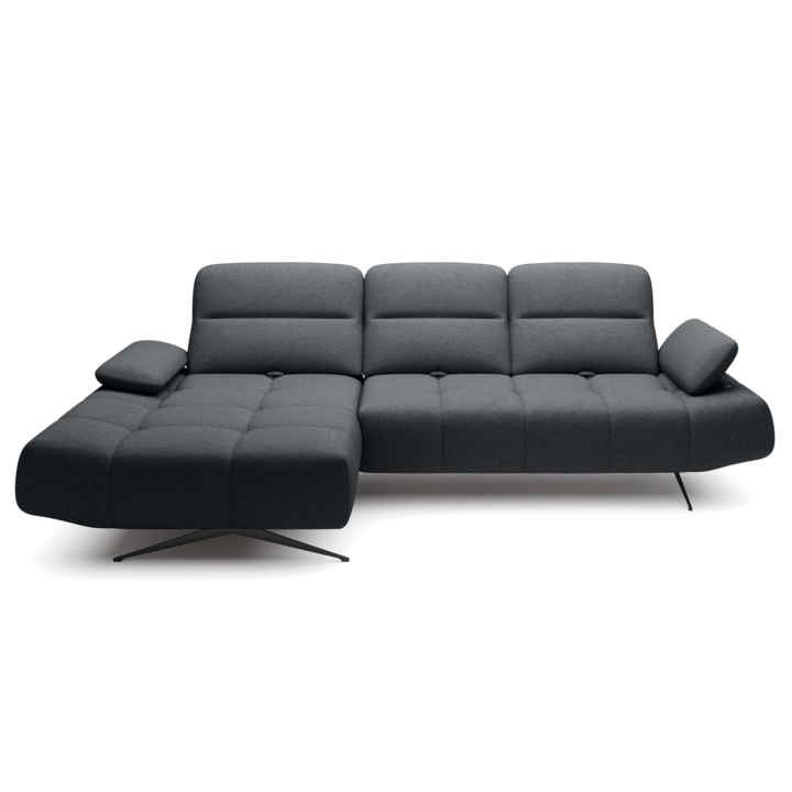 Sconto Sedací souprava FALLON S levá, antracitová