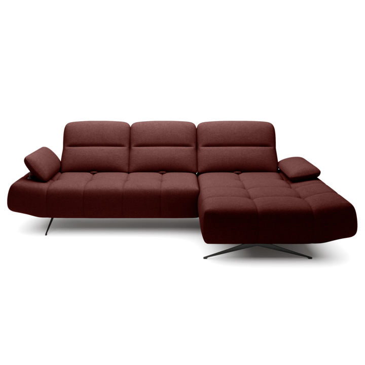 Sconto Sedací souprava FALLON S pravá, vínová