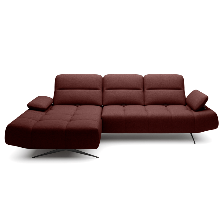 Sconto Sedací souprava FALLON S levá, vínová