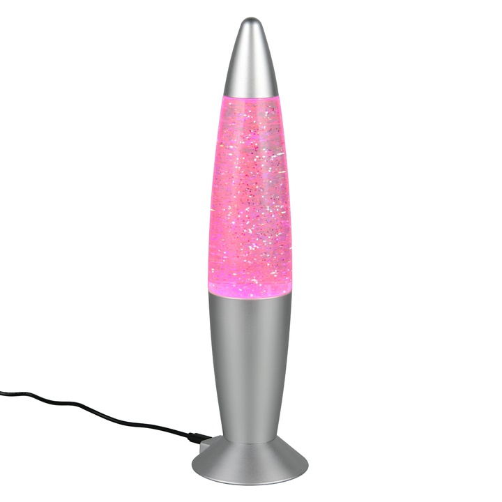 Sconto Stolní lampa FAME stříbrná