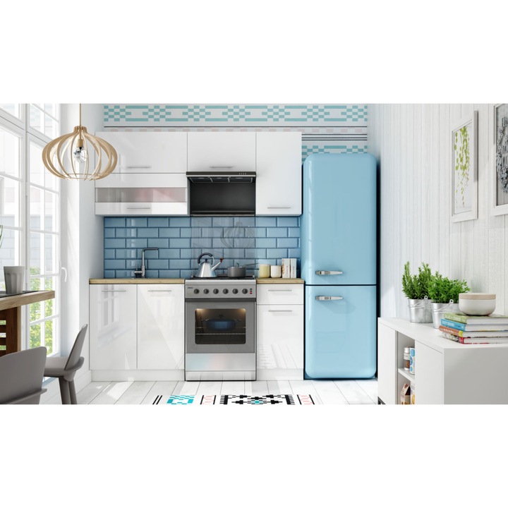 Sconto Kuchyňská sestava FANY 180 cm, bílá