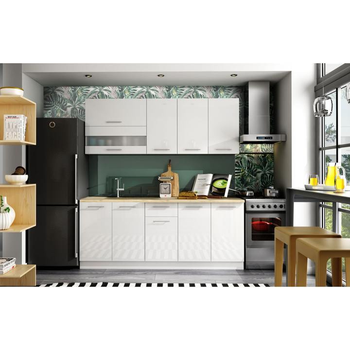 Sconto Kuchyňská sestava FANY 200 cm, bílá