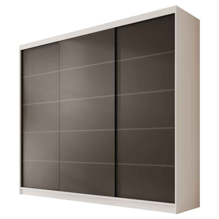 Sconto Šatní skříň FARKAS bílá/černá