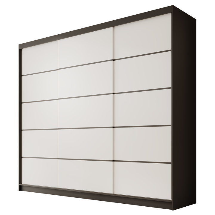 Sconto Šatní skříň FARKAS černá/bílá