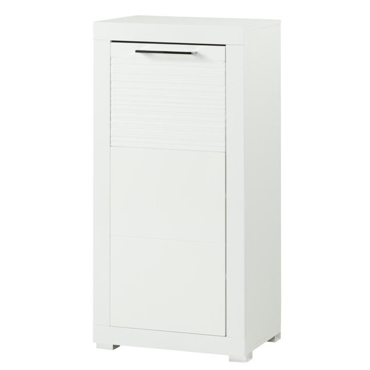 Sconto Botníková komoda FELINO bílá/vysoký lesk, šířka 52 cm