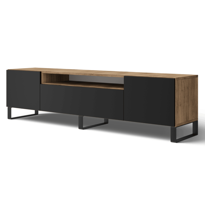TV komoda FEMUR dub artisan/černá 1