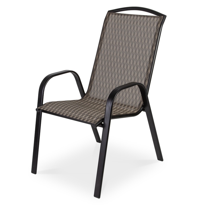 Zahradní židle FIELDMANN DIAMANT béžová/černá 1