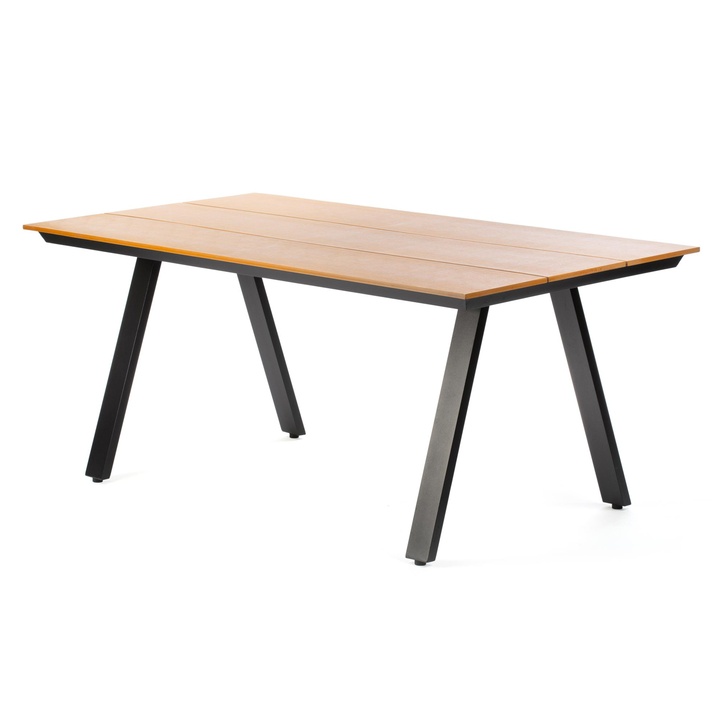 Sconto Zahradní stůl FIELDMANN X černá/přírodní