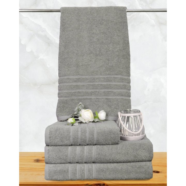 Sconto Ručník FINER šedá, 50x95 cm