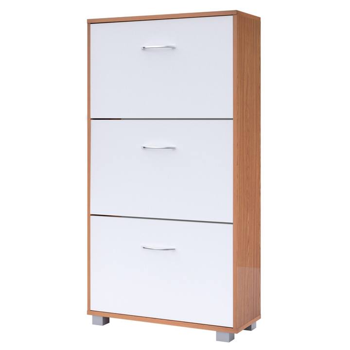 Botník  FLAPS bílá/buk 1