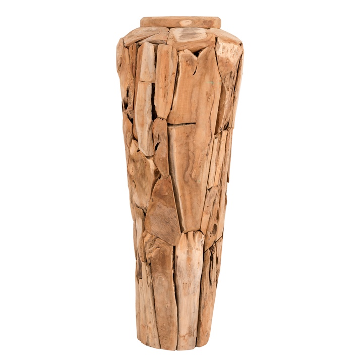 Dřevěná váza FLINT teak, výška 80 cm 1