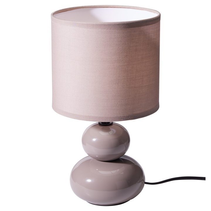 Stolní lampa FLORA šedohnědá 1