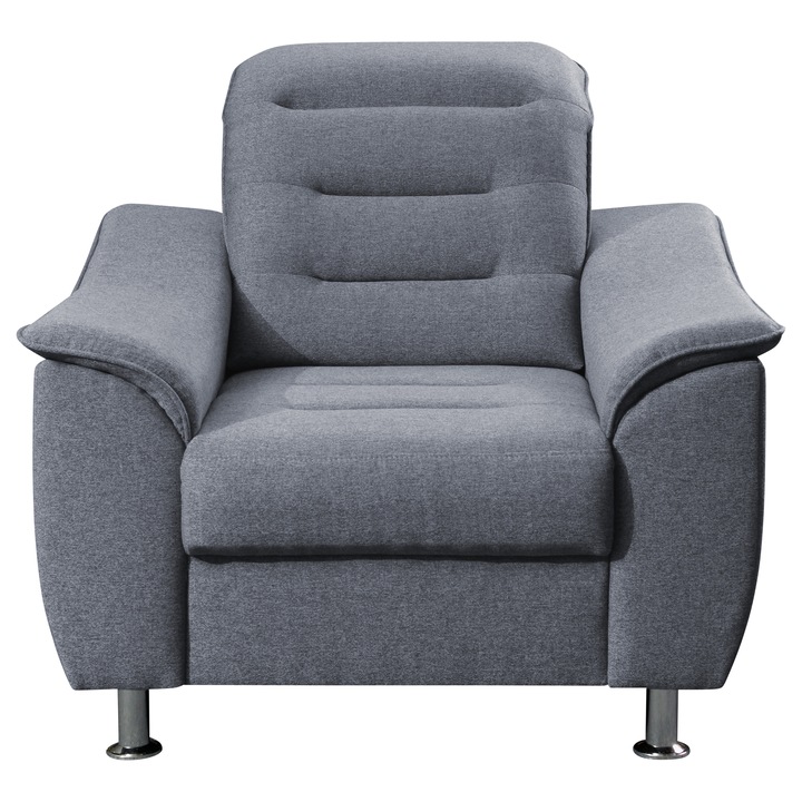 Sconto Křeslo FLORENCIA šedostříbrná
