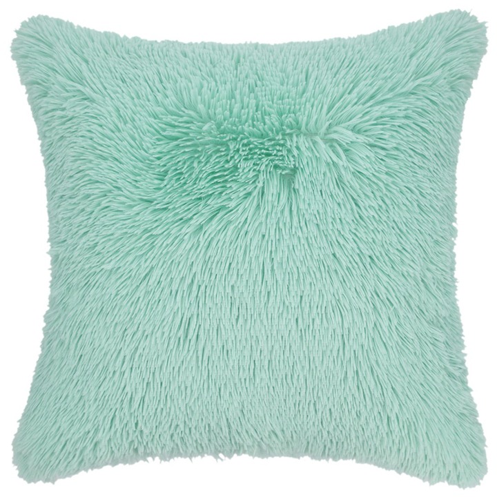 Dekorační polštář  FLUFFI mátová 1