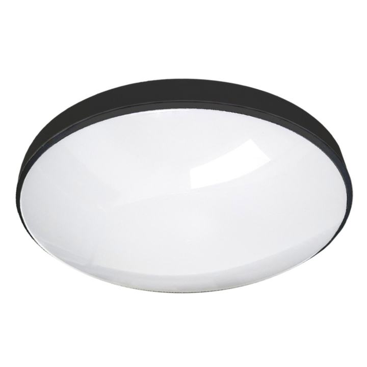 Sconto Stropní svítidlo FLUME černá, průměr 30 cm