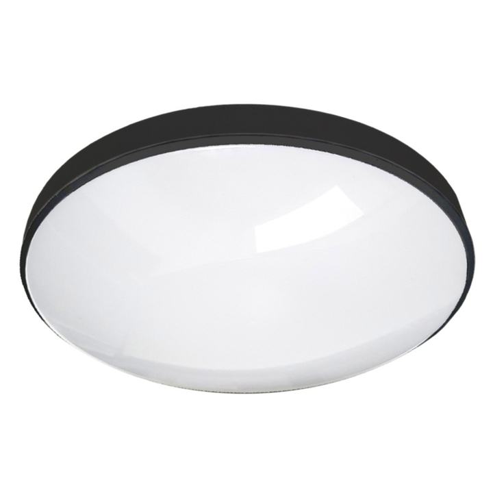 Sconto Stropní svítidlo FLUME černá, průměr 25 cm