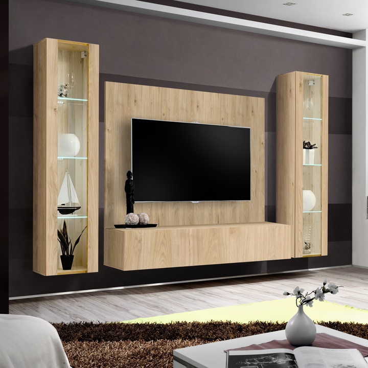 Obývací stěna FLY 12 dub hickory 1