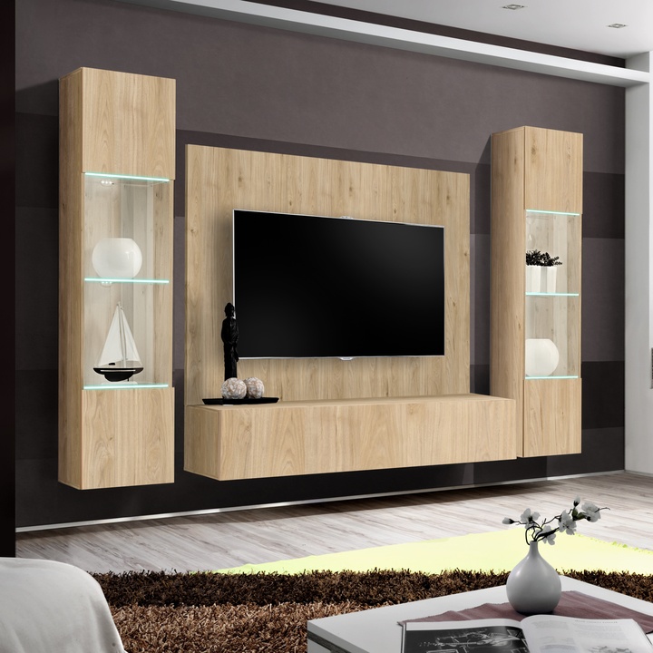 Obývací stěna FLY 13 dub hickory 1